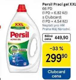 Tesco Persil Prací gel XXL, 66 PD nabídka