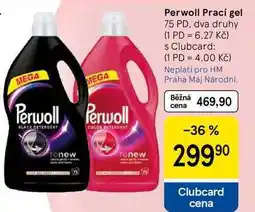 Tesco Perwoll Prací gel, 75 PD nabídka