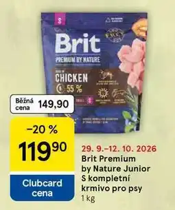 Tesco Brit Premium by Nature Junior S kompletní krmivo pro psy nabídka