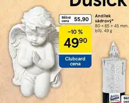 Tesco Andílek sádrový, 80 x 65 x 45 mm nabídka