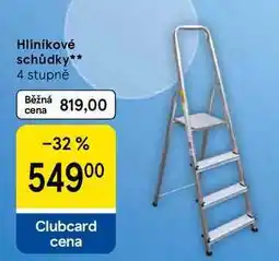 Tesco Hliníkové schůdky, 4 stupně nabídka