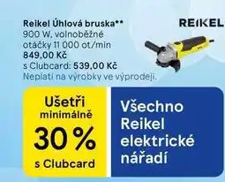 Tesco Reikel Úhlová bruska, 900 W. volnoběžné otáčky 11 000 ot/min nabídka