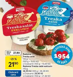 Tesco Radoma Treska salát nabídka