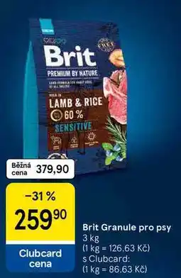 Tesco Brit Granule pro psy nabídka