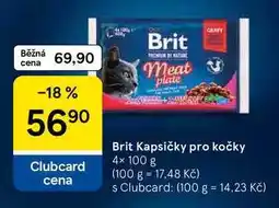 Tesco Brit Kapsičky pro kočky, 4× nabídka