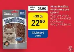 Tesco Akinu Masička Pochoutky pro kočky nabídka
