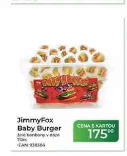 Tamda Foods JimmyFox Baby Burger želé bonbony v doze 70ks nabídka