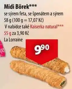 CBA Midi Börek nabídka