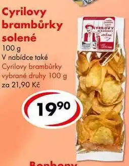 CBA Cyrilovy brambůrky solené nabídka