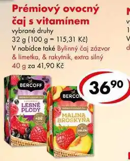 CBA Prémiový ovocný čaj s vitamínem nabídka