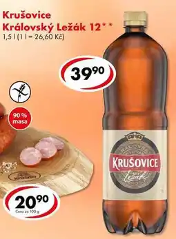 CBA Krušovice Královský ležák 12*, 1,5 nabídka