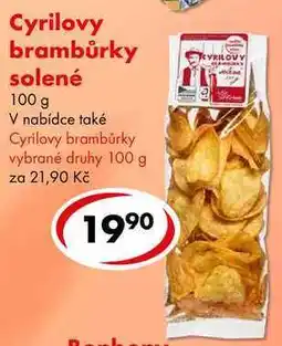 CBA Cyrilovy brambůrky solené nabídka