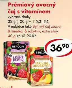 CBA Prémiový ovocný čaj s vitamínem nabídka