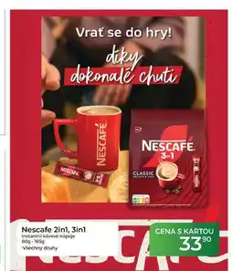Tamda Foods Nescafe 2in1, 3in1 instantní kávové nápoje 80g-165g nabídka