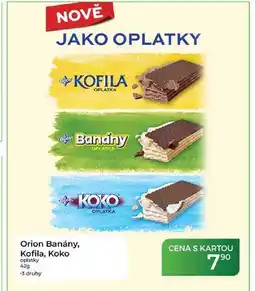 Tamda Foods Orion Banány, Kofila, Koko oplatky nabídka