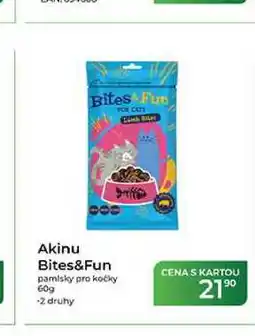 Tamda Foods Akinu Bites&Fun pamlsky pro kočky nabídka