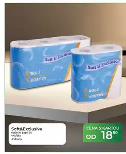 Tamda Foods Soft&Exclusive toaletní papír 3V 4ks/8ks nabídka