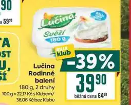 Billa Lučina Rodinné balení nabídka