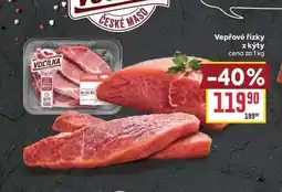 Billa Vepřové řízky z kýty cena za nabídka