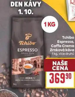 Billa Tchibo Espresso, Caffe Crema Zrnková káva nabídka