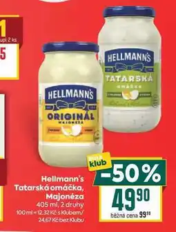 Billa Hellmann's Tatarská omáčka, Majonéza nabídka