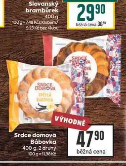 Billa Srdce domova Bábovka nabídka