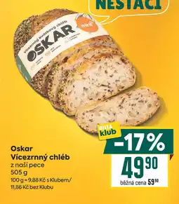 Billa Oskar Vícezrnný chléb z naší pece nabídka
