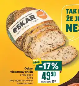 Billa Oskar Vícezrnný chléb z naší pece nabídka