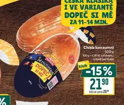 Billa Chléb konzumní nabídka