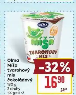 Billa Olma Míša tvarohový mls nabídka