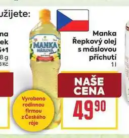 Billa Manka Řepkový olej s máslovou příchutí nabídka