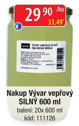 Qanto Natur Vývar vepřový SILNÝ nabídka