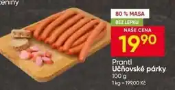 Hruška Prantl Učňovské párky nabídka
