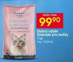 Hruška Dobrý výběr Granule pro kočky nabídka