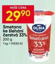 Hruška Smetana ke šlehání čerstvá 33% nabídka
