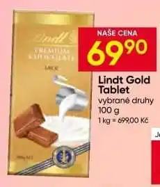 Hruška Lindt Gold Tablet nabídka