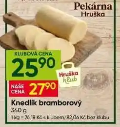 Hruška Knedlík bramborový nabídka