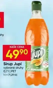 Hruška SIRUP JUPÍ nabídka