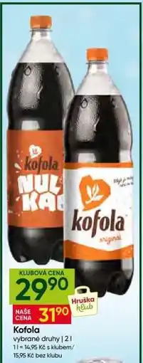 Hruška Kofola nabídka