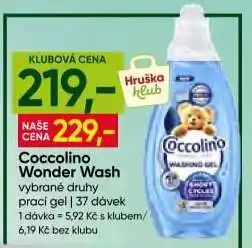 Hruška COCCOLINO WONDER WASH nabídka