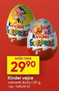 Hruška Kinder vejce nabídka