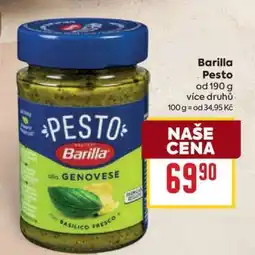 Billa BARILLA Pesto nabídka