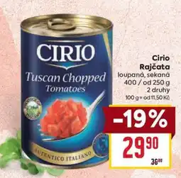 Billa Cirio Rajčata nabídka
