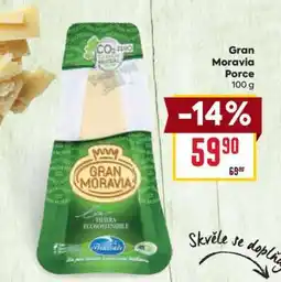 Billa Gran Moravia porce nabídka