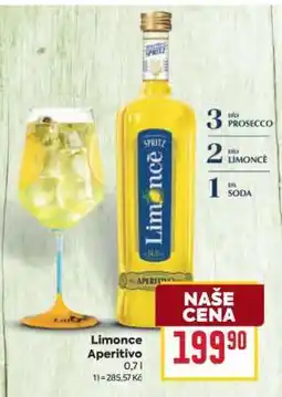 Billa LIMONCÈ APERITIVO nabídka