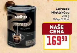 Billa LAVAZZA Mletá káva nabídka