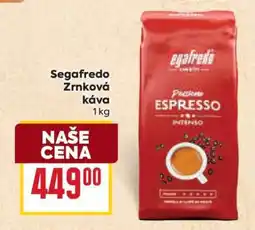Billa Segafredo zrnková káva nabídka