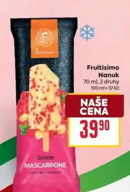Billa Fruitisimo Nanuk nabídka
