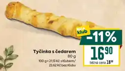 Billa Tyčinka s čedarem nabídka