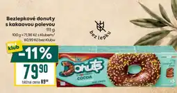 Billa Bezlepkové donuty s kakaovou polevou nabídka